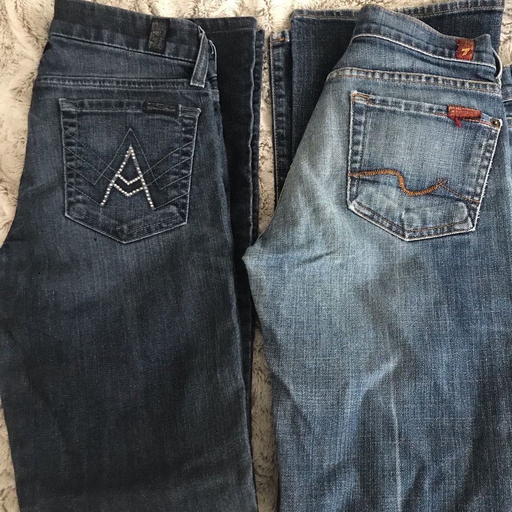 2 pairs of women’s Seven jeans size 25 bootcut